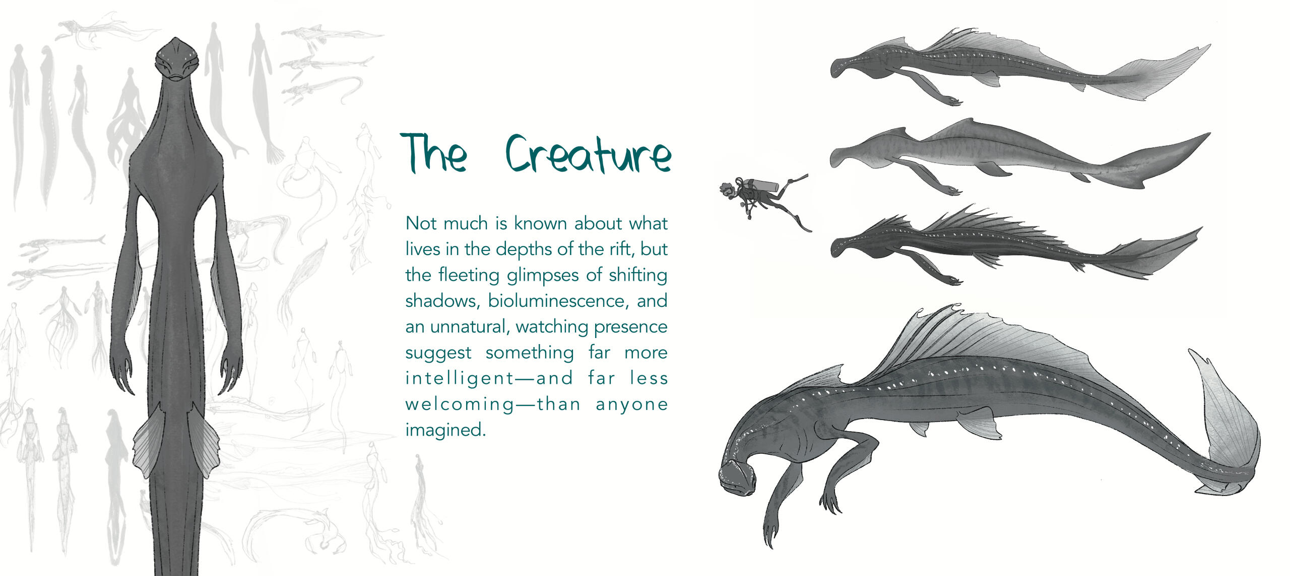 Creature Surface Explorations, Original Story, digital